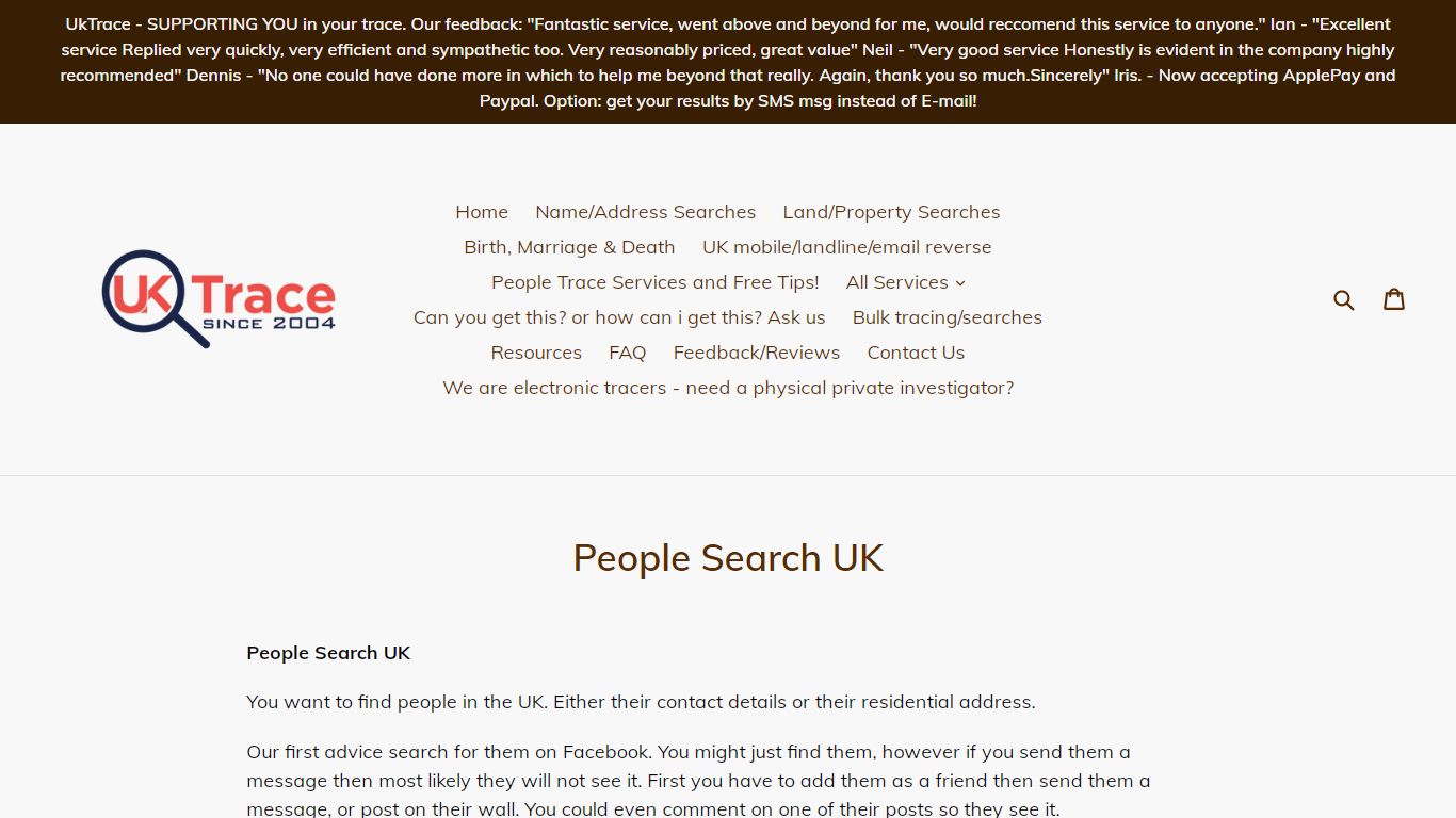 People Search UK – UK Trace